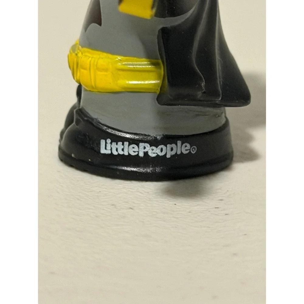 Batman Little People Fisher-Price DC Super Friends Figure Grey Black Suit Toy